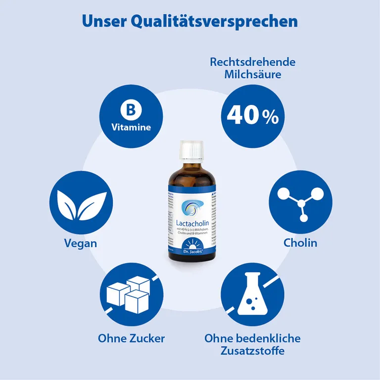 shopapotheke Dr. Jacob's LactaCholin fermentiert Milchsäure Cholin Vitamin-B-Komplex vegan Günstig kaufen