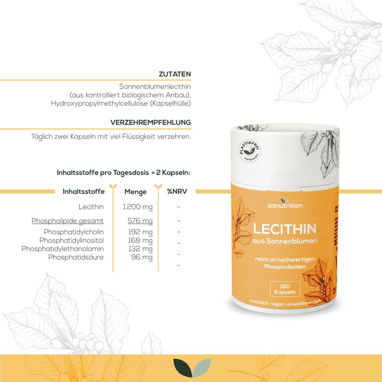 shopapotheke Sanutrition® - Lecithin aus Sonnenblumen 600 mg Zeitlich begrenztes Angebot