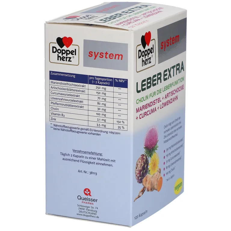 shopapotheke Doppelherz Leber Extra Kapseln mit Cholin Zink und Pflanzenextrakten Bis zu 50% Rabatt