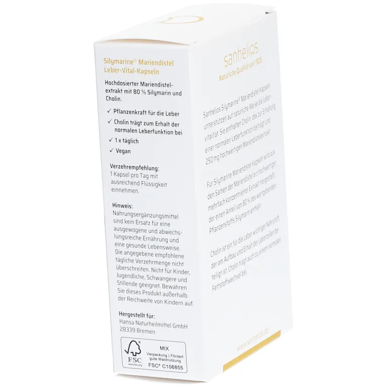 shopapotheke sanhelios® Silymarine® Leberschutz zollfrei
