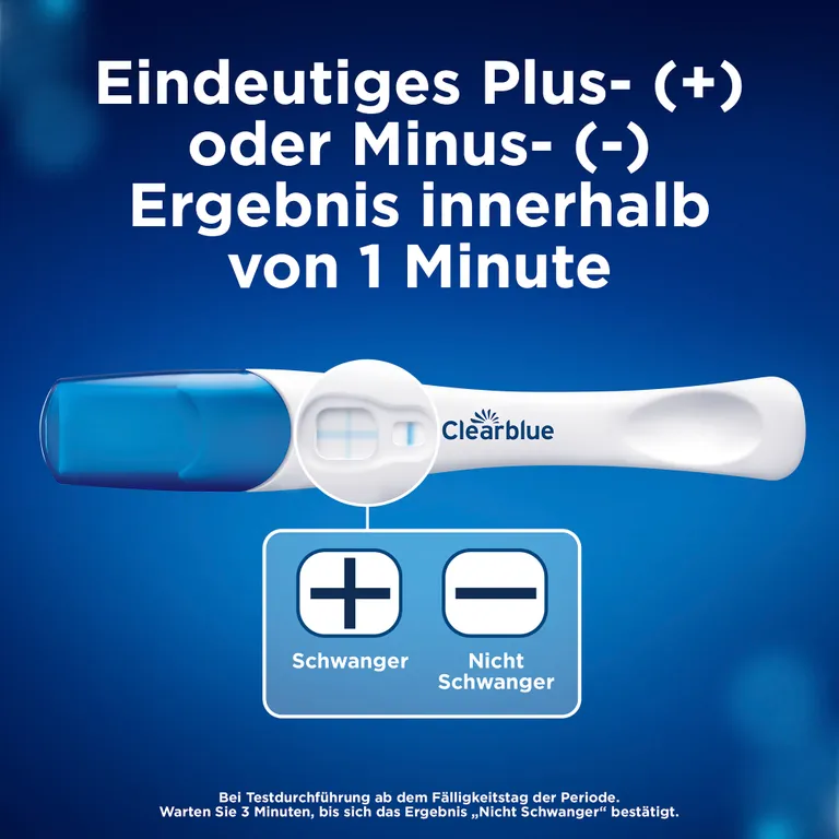 shopapotheke Clearblue Schwangerschaftstest Schnelle Erkennung 1er Meist gekauft
