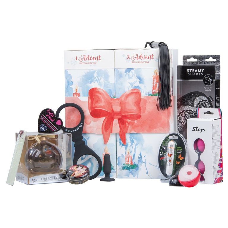 shopapotheke Geschenkset mit 24 erotischen Überraschungen Erotik Adventskalender für Paare 2023 Fabrik Onlineshop