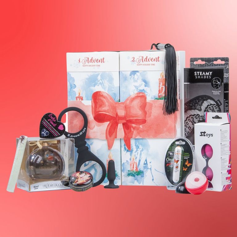shopapotheke Geschenkset mit 24 erotischen Überraschungen Erotik Adventskalender für Paare 2023 Fabrik Onlineshop