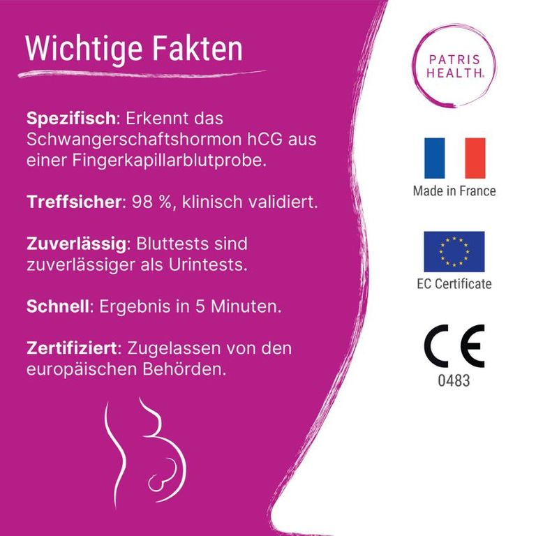 shopapotheke Patris Health® Schwangerschafts-Bluttest Sonderangebot