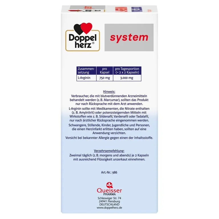 shopapotheke Doppelherz® system L-ARGININ VITAL 3.000 Cyber Monday