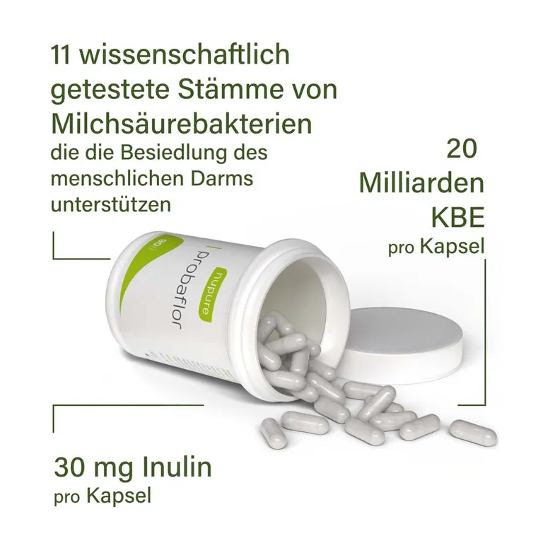 shopapotheke Nupure probaflor - Kapseln mit 11 wertvollen Bakterienkulturen plus Inulin Flash Sale