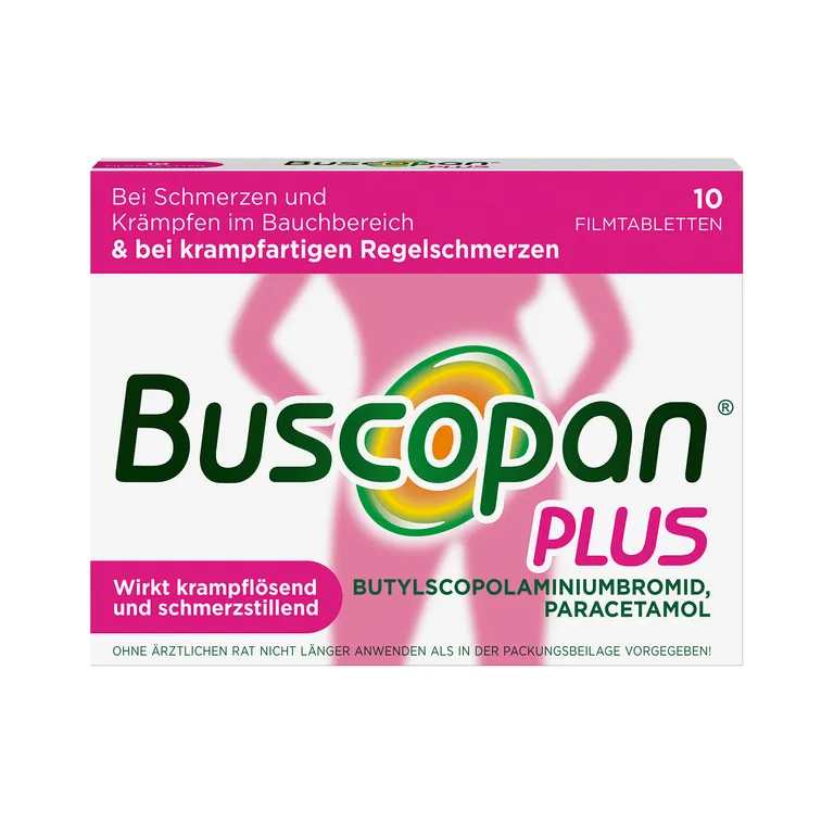 shopapotheke Buscopan PLUS bei Regelschmerzen - Jetzt 10% mit dem Code nattermann10 sparen* Online Outlet