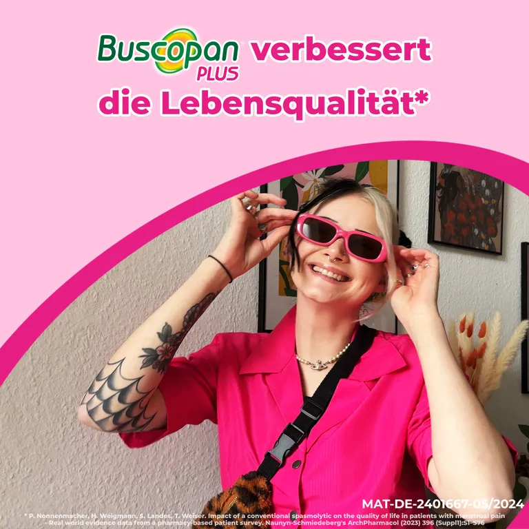 shopapotheke Buscopan PLUS bei Regelschmerzen - Jetzt 10% mit dem Code nattermann10 sparen* Online Outlet