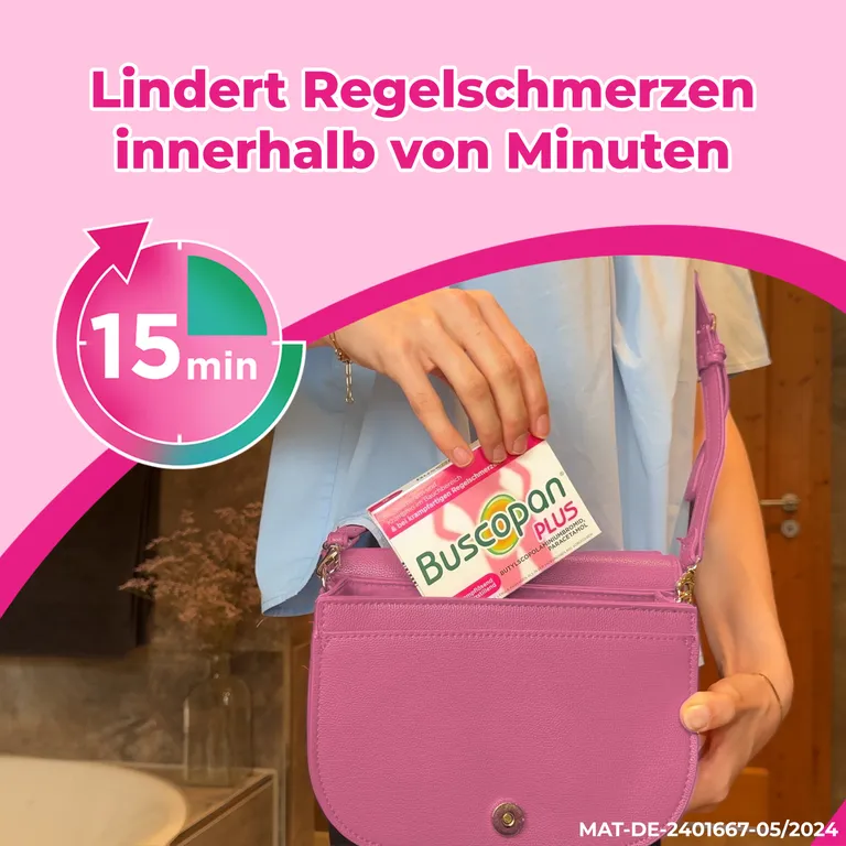 shopapotheke Buscopan PLUS bei Regelschmerzen - Jetzt 10% mit dem Code nattermann10 sparen* Online Outlet