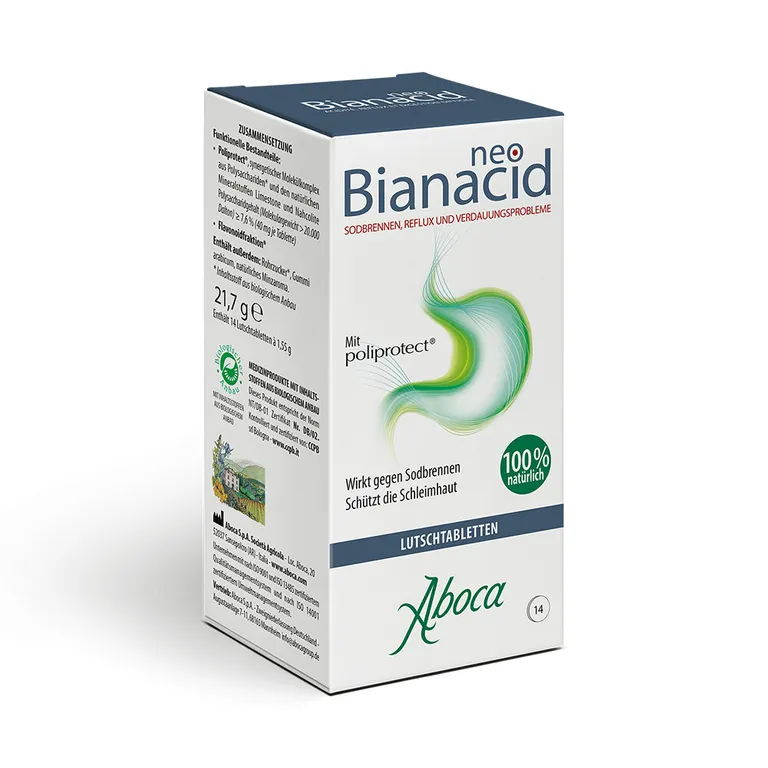 shopapotheke NeoBianacid Lutschtabletten gegen Sodbrennen Reflux Verdauungsprobleme Minzgeschmack