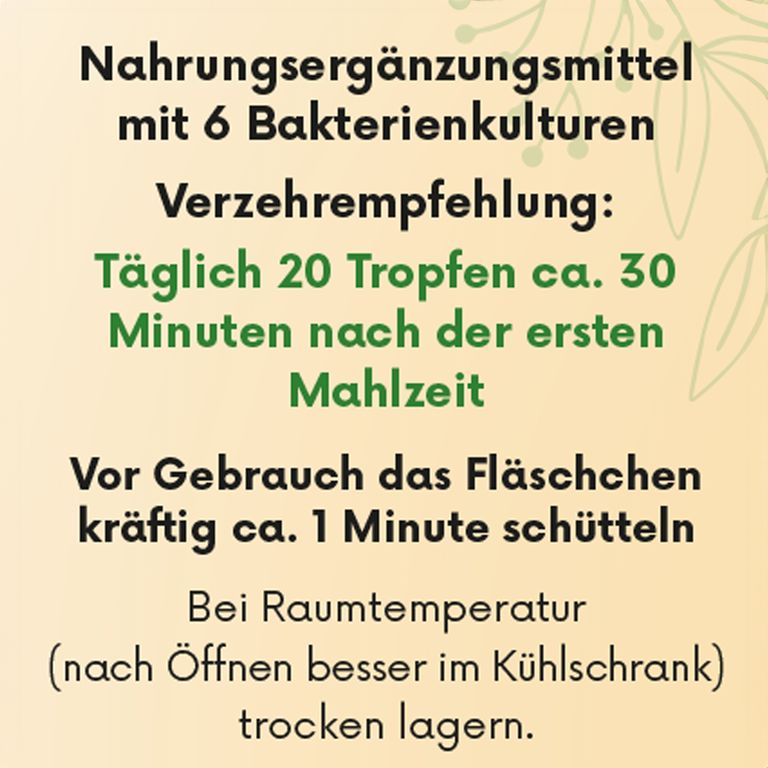shopapotheke BONAVAL Biotic flüssig 20 ml - Aufbauende grundlegende Darmflorakulturen geschmacksneutral Tiefpreis