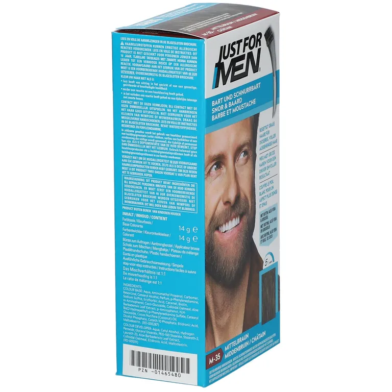shopapotheke JUST FOR MEN® Pflege-Brush-In-Color-Gel mittelbraun 2025
