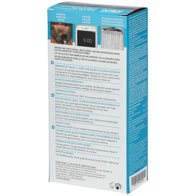 shopapotheke JUST FOR MEN® Pflege-Brush-In-Color-Gel mittelbraun 2025