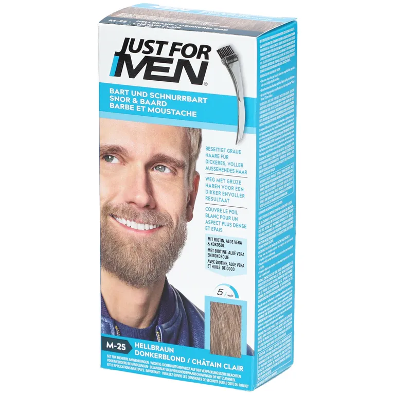 shopapotheke JUST FOR MEN Pflege-Brush-In-Color-Gel hellbraun