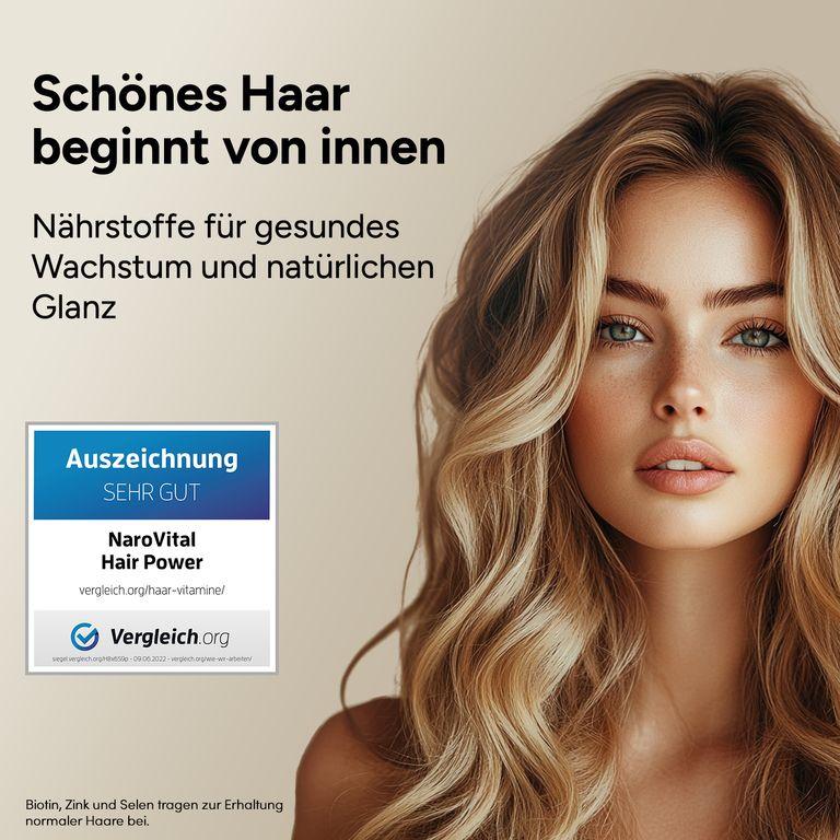 shopapotheke NAROVITAL® Hair-Power - Haar Vitamine Kapseln mit Biotin für Frauen & Männer Günstiger Verkauf