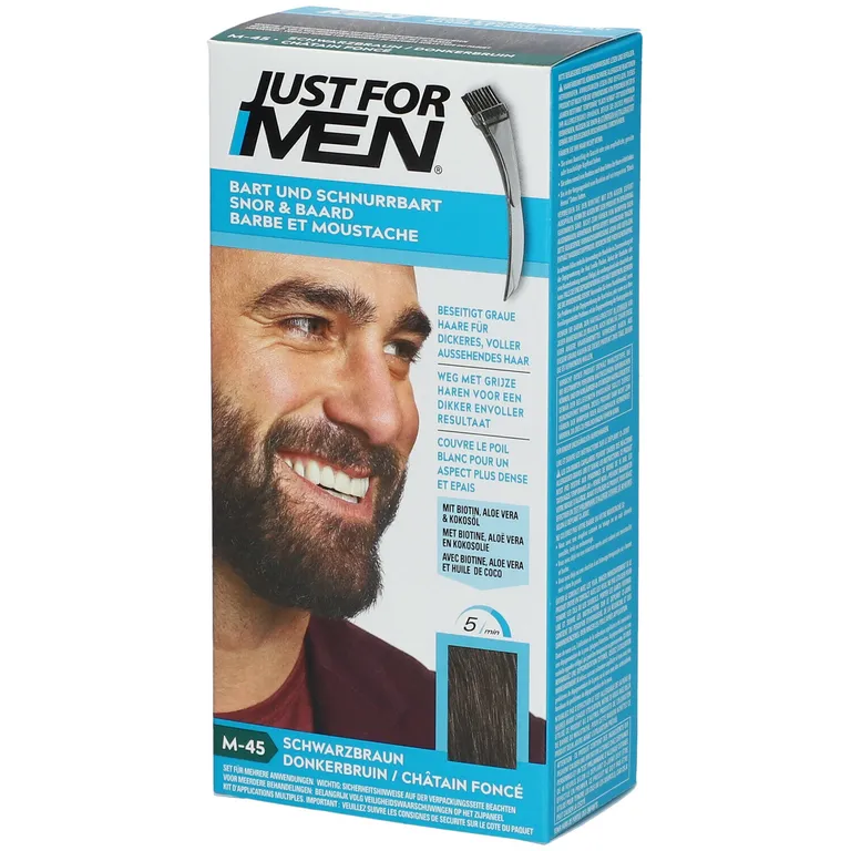 shopapotheke JUST FOR MEN® Pflege-Brush-In-Color-Gel schwarzbraun Begrenztes Angebot