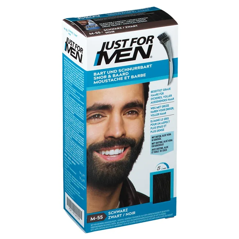 shopapotheke JUST FOR MEN Pflege-Brush-In-Color-Gel schwarz Online Outlet