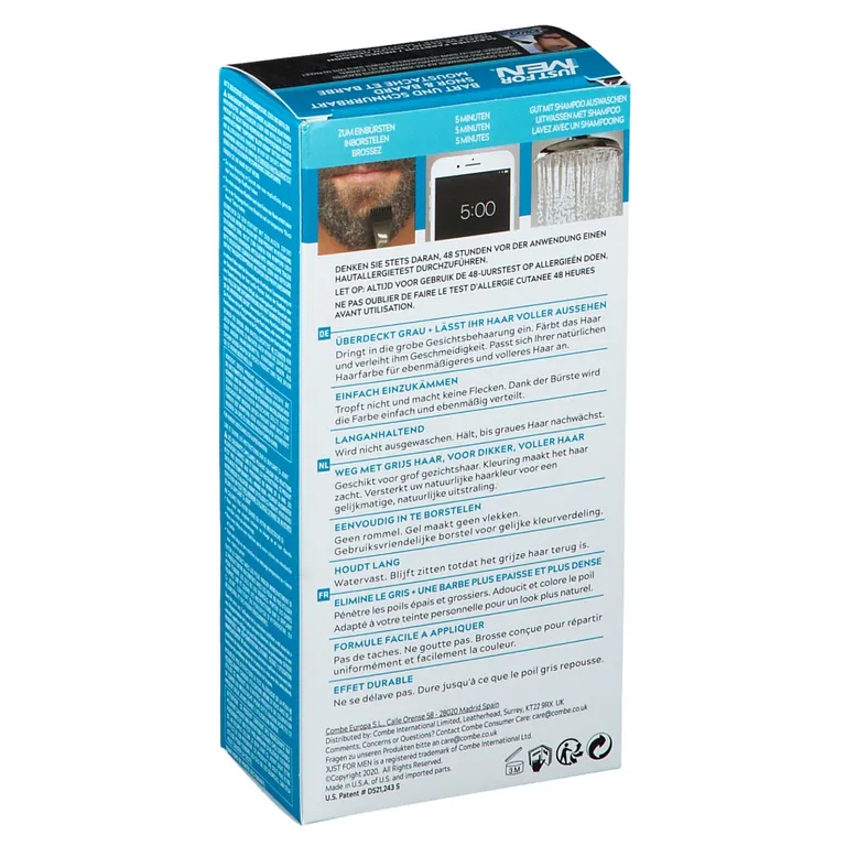 shopapotheke JUST FOR MEN Pflege-Brush-In-Color-Gel schwarz Online Outlet