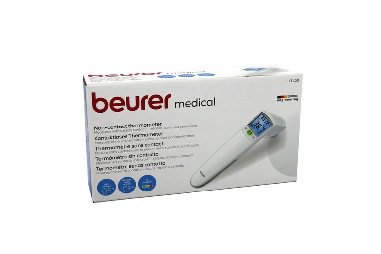 shopapotheke Beurer Kontakloses Fieberthermometer weiß FT 100 Temperaturmessung LED-Alarm Günstiger Verkauf