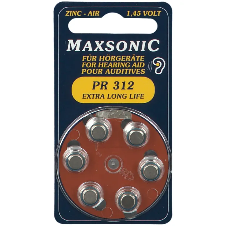 shopapotheke Maxsonic PR 312 Batterien für Hörgeräte Neueste Mode