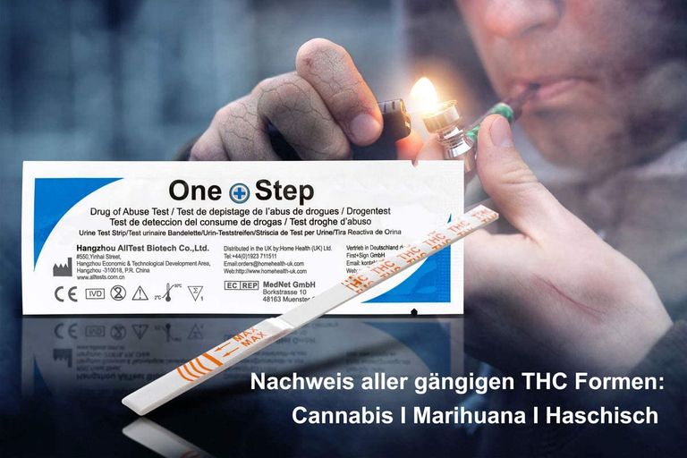 shopapotheke One+Step THC Drogentest-Schnelltest - Selbsttest mit hoher Sensitivität Cut-off: 20 ng/ml Räumungsverkauf