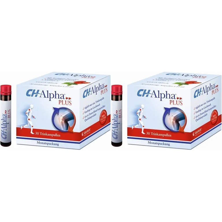 shopapotheke CH-Alpha PLUS Gelenk Kollagen Trinkampullen für gesunde Gelenke und Knorpel mit Hagebuttenextrakt und Vitamin C