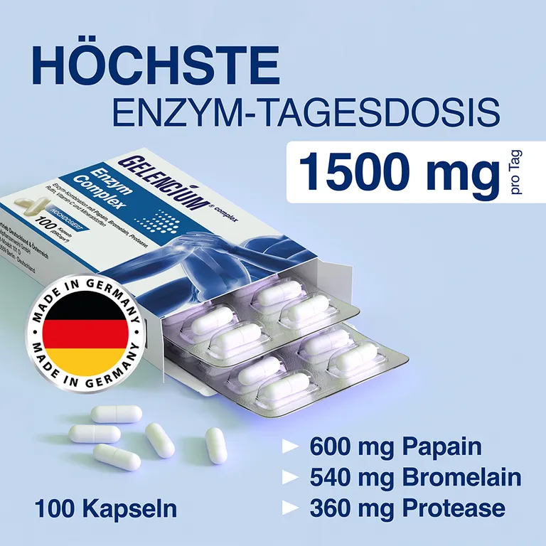 shopapotheke GELENCIUM® Enzym Complex hochdosiert mit Bromelain Bis zu 60% Rabatt