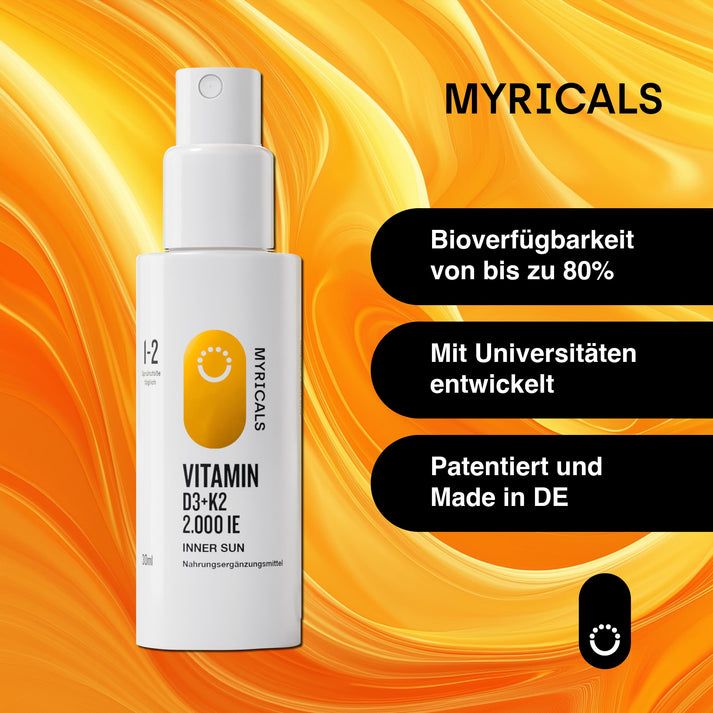 shopapotheke MYRICALS PREMIUM VITAMIN D3 + K2 - INNER SUN 2000 IE SPRAY 50% Rabatt mit kostenlosem Versand