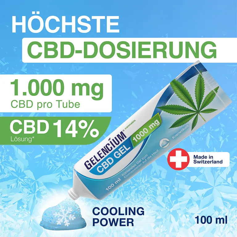 shopapotheke GELENCIUM® Cannabis CBD Gel 1000 mg kühlend Im Verkauf