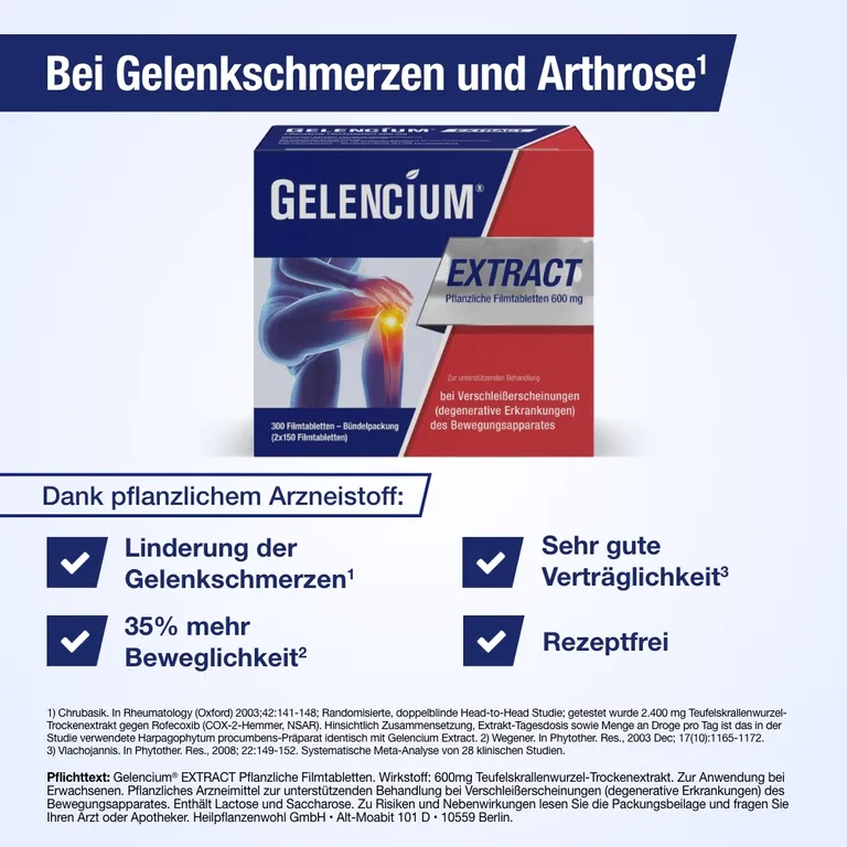 shopapotheke GELENCIUM® Extract bei Arthrose mit Teufelskralle Schlussverkauf