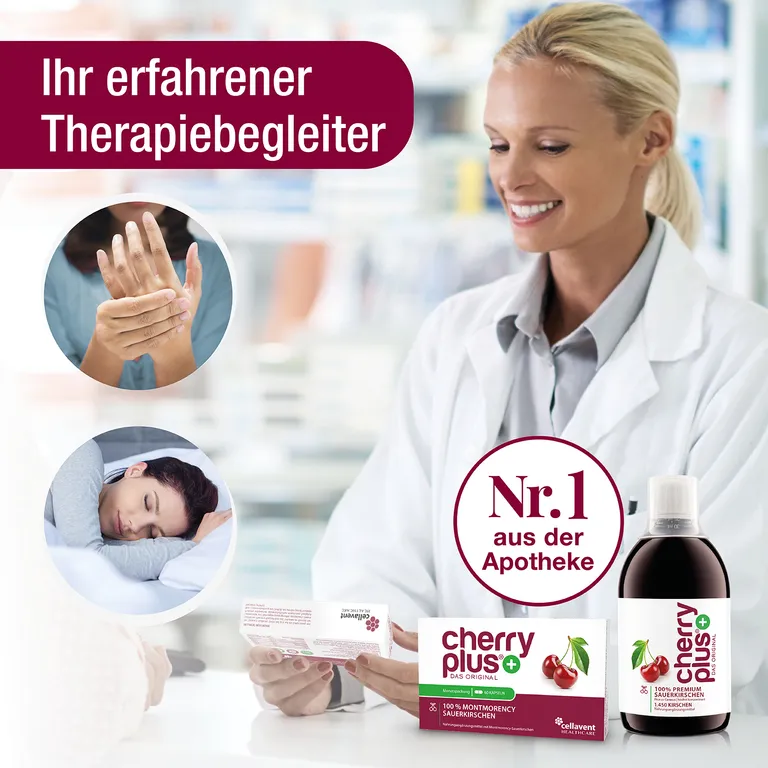 shopapotheke CHERRY PLUS® - Montmorency-Sauerkirsch-Kapseln Kostenloser Versand
