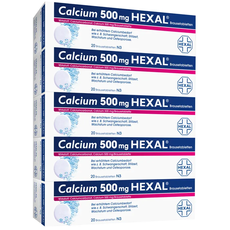 shopapotheke Calcium 500 mg HEXAL® Limitierter Zeitrabatt