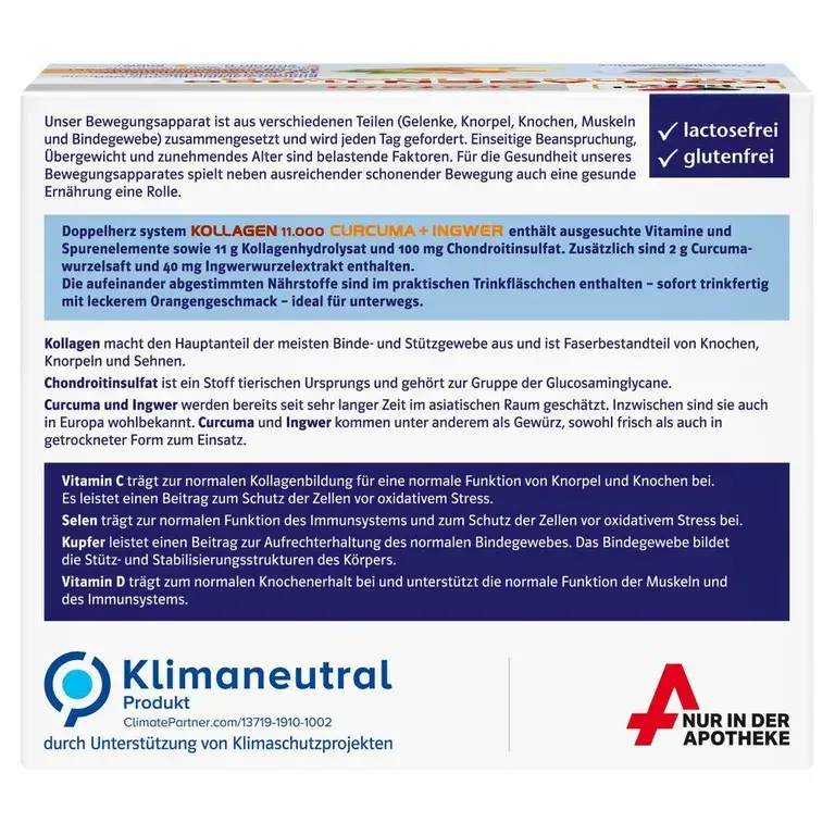 shopapotheke Doppelherz® system KOLLAGEN 11.000 CURCUMA + INGWER Begrenztes Angebot