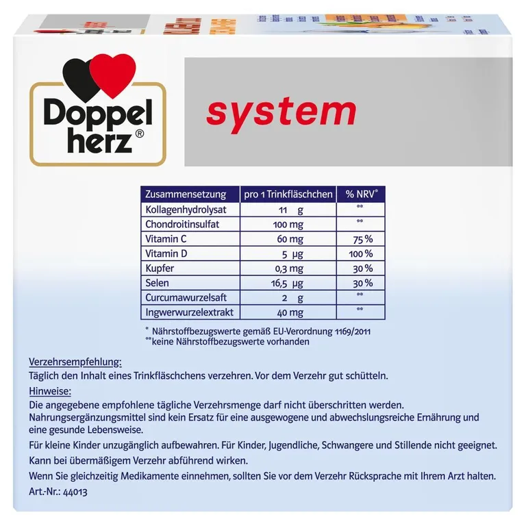 shopapotheke Doppelherz® system KOLLAGEN 11.000 CURCUMA + INGWER Begrenztes Angebot