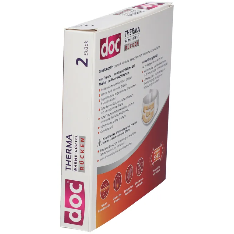 shopapotheke doc® THERMA WÄRME-GÜRTEL RÜCKEN Heißer Verkauf