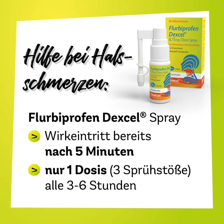 shopapotheke Flurbiprofen Dexcel® 8 75 mg/Dosis Neueste Stile