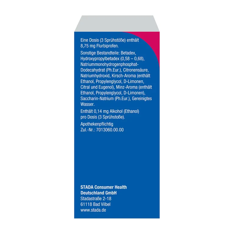 shopapotheke Flurbiprofen STADA® 8 75 mg/Dosis Spray zur Anwendung in der Mundhöhle Fabrik Onlineshop