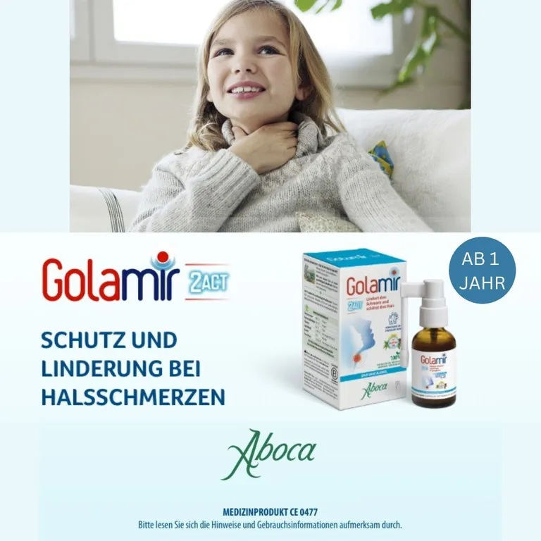 shopapotheke Golamir 2Act ohne Alkohol bei Halsschmerzen Rabatt