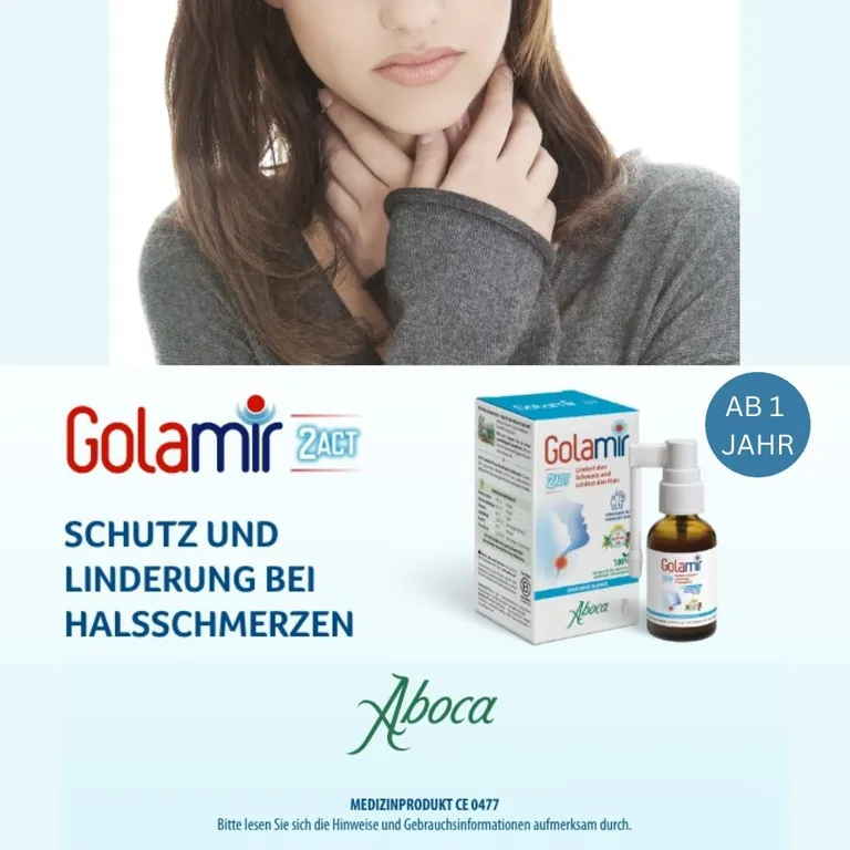 shopapotheke Golamir 2Act ohne Alkohol bei Halsschmerzen Rabatt