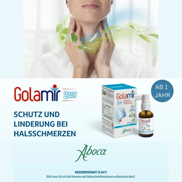 shopapotheke Golamir 2Act ohne Alkohol bei Halsschmerzen Rabatt