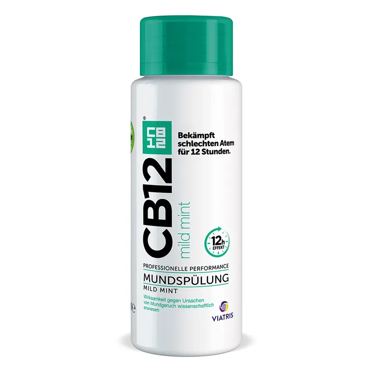 shopapotheke CB12 Mundspülung Mild: Mundwasser mit Zinkacetat & Chlorhexidin gegen schlechten Atem & Mundgeruch