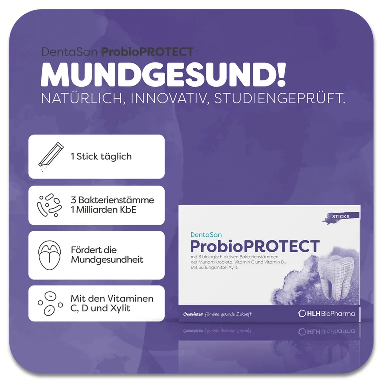 shopapotheke DentaSan ProbioPROTECT - Direktsticks für Mundflora Zahnfleisch & Zähne Bestseller