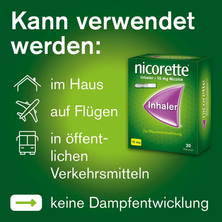 shopapotheke nicorette Inhaler mit 15 mg Nikotin zum Rauchen aufhören Clearance-Verkauf