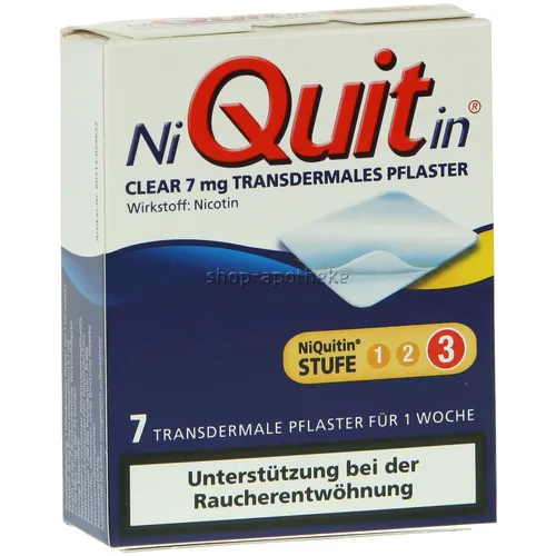 shopapotheke NiQuitin® Clear 7 mg transdermales Pflaster