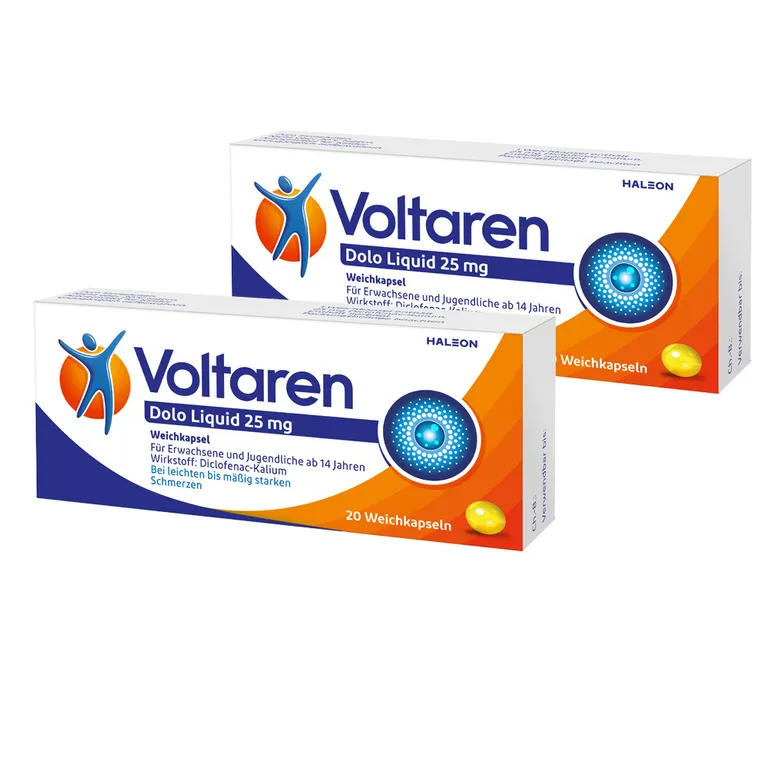shopapotheke Voltaren Dolo Liquid 25 mg Weichkapseln gegen Muskelschmerzen