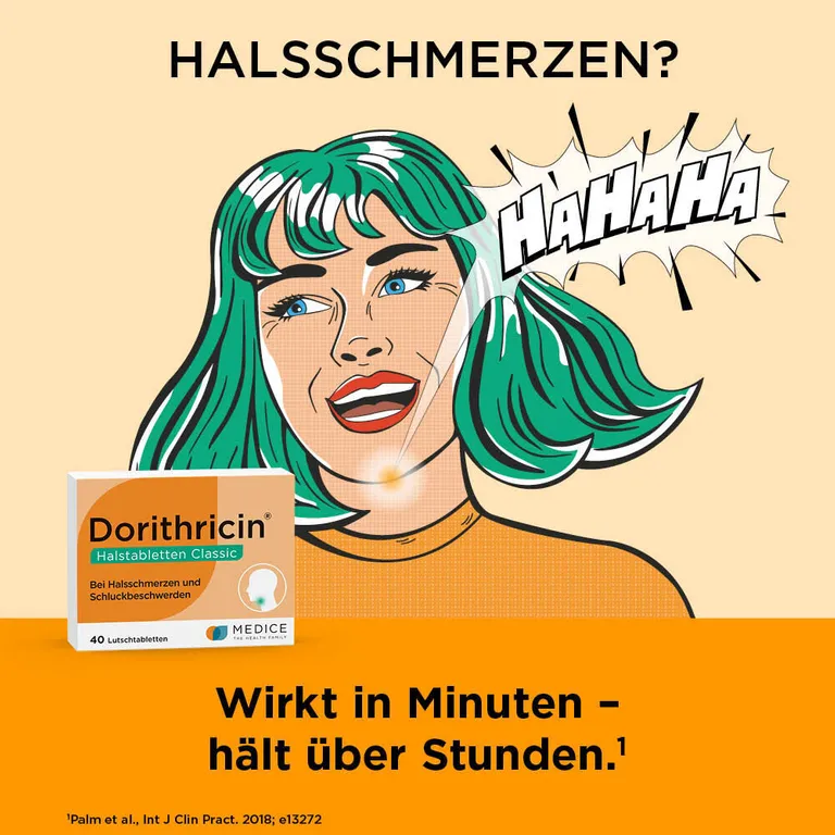 shopapotheke Dorithricin® Classic Lutschtabletten bei Halsschmerzen Auslauf