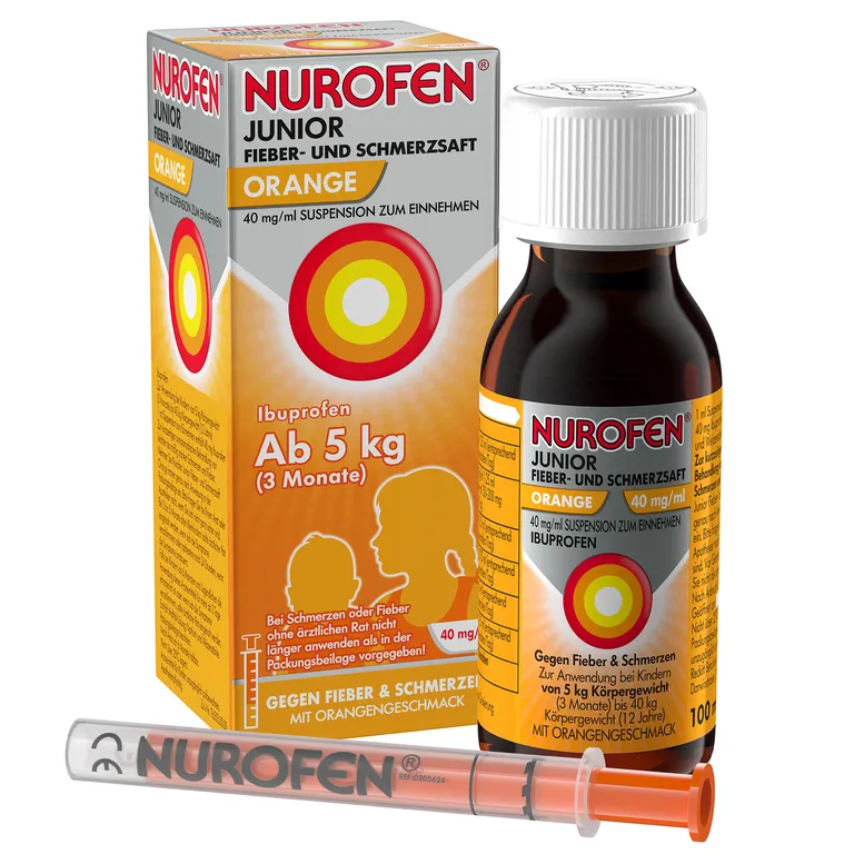 shopapotheke NUROFEN® Junior Fieber- & Schmerzsaft Orange 40 mg im Angebot
