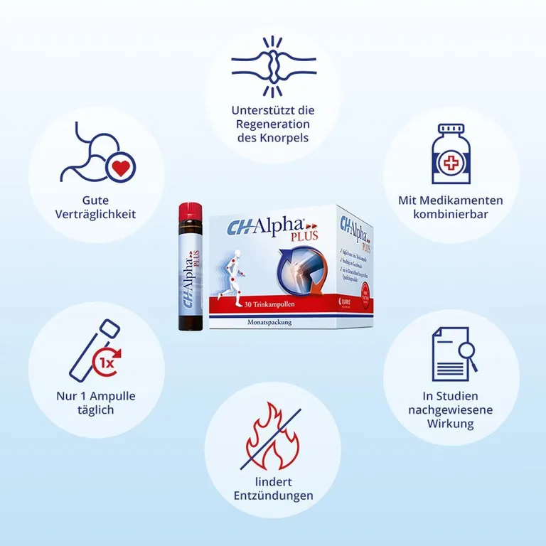 shopapotheke CH-Alpha PLUS Gelenk Kollagen Trinkampullen für gesunde Gelenke und Knorpel mit Hagebuttenextrakt und Vitamin C Fabrik Onlineshop