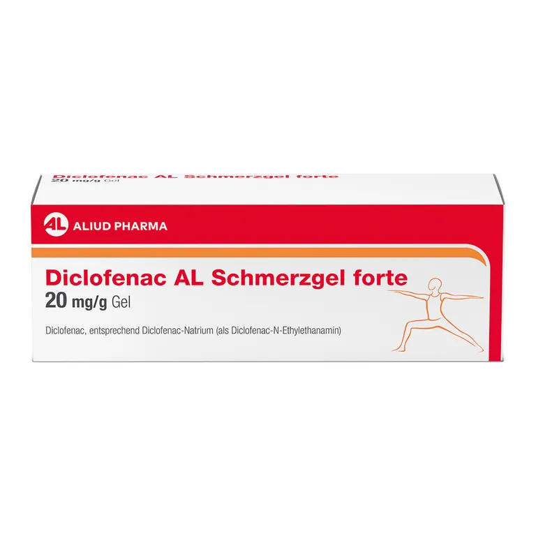 shopapotheke Diclofenac AL Schmerzgel forte 20 mg / g bei akutem Bewegungsschmerz nach stumpfem Trauma