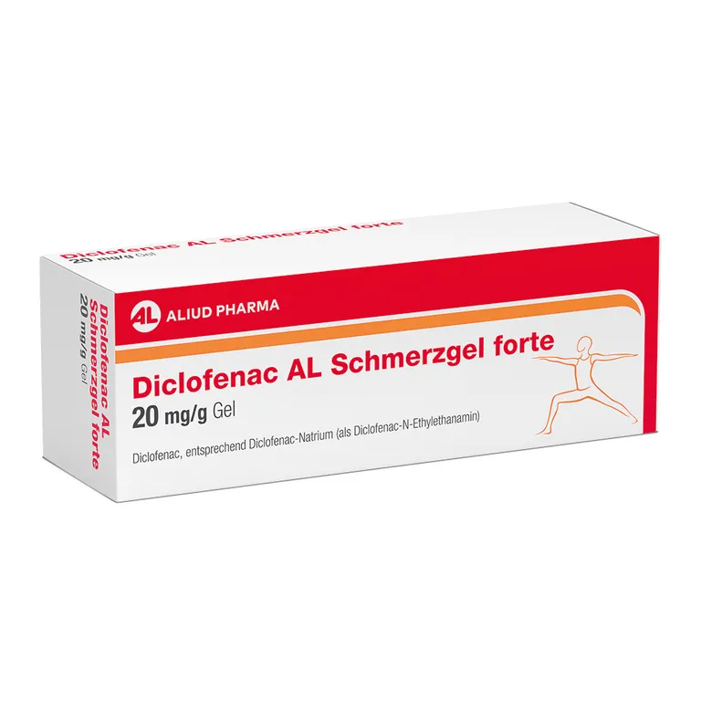 shopapotheke Diclofenac AL Schmerzgel forte 20 mg / g bei akutem Bewegungsschmerz nach stumpfem Trauma Online Shopping